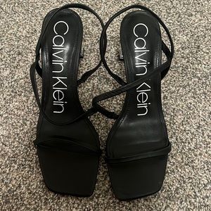 Calvin Klein Black high sandals SOLD ❌❌❌